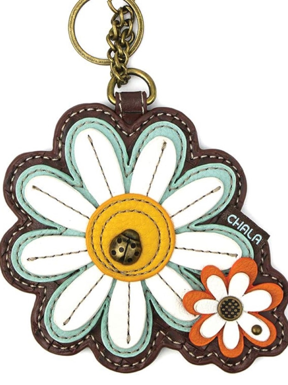 CHALA DAISY 🌼 KEY FOB COIN PURSE, BAG CHARM keychain NWT